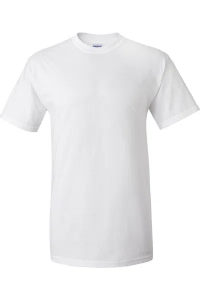 Gildan Mens Ultra Cotton Short Sleeve T-shirt In White