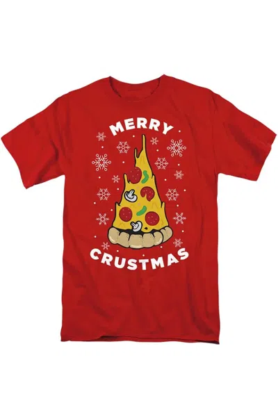 Gildan Merry Christmus Christmas Pizza Unisex Adult T-shirt In Red
