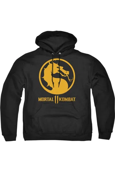 Gildan Mortal Kombat 11 Dragon Logo Adult Pull Over Hoodie / Hooded Sweatshirt In Black