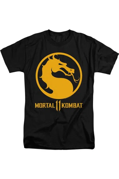 Gildan Mortal Kombat 11 Dragon Logo Short Sleeve Adult Tall Tee / T-shirt In Black
