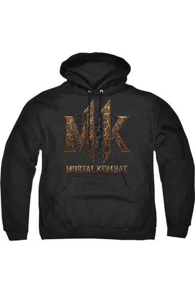 Gildan Mortal Kombat 11 Mk11 Lava Adult Pull Over Hoodie / Hooded Sweatshirt In Black