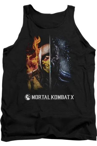 Gildan Mortal Kombat Fire And Ice Adult Tank Top In Black
