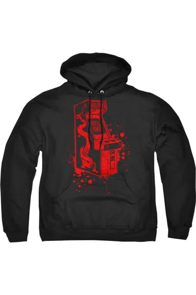Gildan Mortal Kombat Klassic Insert Coin Adult Pull Over Hoodie / Hooded Sweatshirt In Black