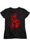 Gildan Mortal Kombat Klassic Insert Coin Short Sleeve Women´s Tee / T-shirt In Black