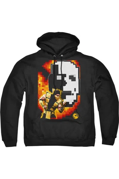 Gildan Mortal Kombat Klassic Scorpion Adult Pull Over Hoodie / Hooded Sweatshirt In Black