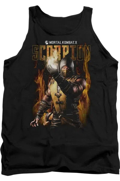 Gildan Mortal Kombat Scorpion Adult Tank Top In Black
