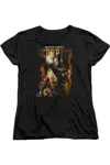 Gildan Mortal Kombat Scorpion Short Sleeve Womens Tee / T-shirt In Black