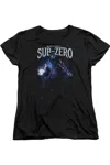 Gildan Mortal Kombat Sub Zero Short Sleeve Womens Tee / T-shirt In Black