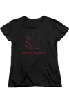 Gildan Mortal Kombat X Bloody Seal Short Sleeve Womens Tee / T-shirt In Black