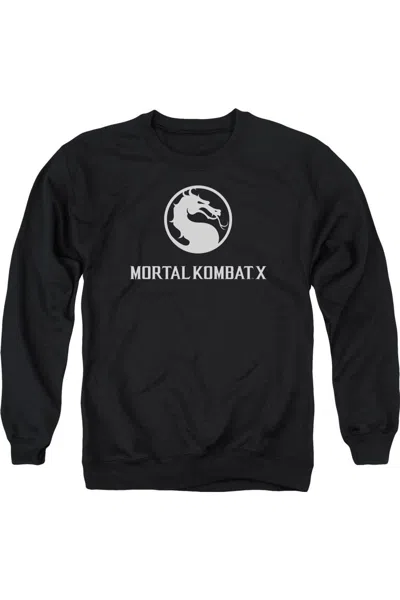 Gildan Mortal Kombat X Dragon Logo Adult Crewneck Sweatshirt In Black