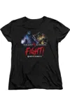 Gildan Mortal Kombat X Fight Short Sleeve Womens Tee / T-shirt In Black