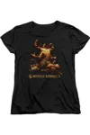 Gildan Mortal Kombat X Goro Short Sleeve Womens Tee / T-shirt In Black