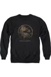 Gildan Mortal Kombat X Metal Seal Adult Crewneck Sweatshirt In Black