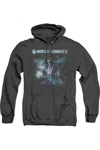 Gildan Mortal Kombat X Raiden Adult Heather Hoodie / Hooded Sweatshirt In Black