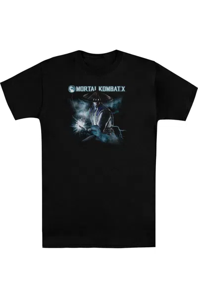 Gildan Mortal Kombat X Raiden Short Sleeve Adult Tall Tee / T-shirt In Black
