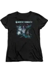 Gildan Mortal Kombat X Raiden Short Sleeve Womens Tee / T-shirt In Black