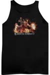 Gildan Mortal Kombat X Scorpio Flames Adult Tank Top In Black
