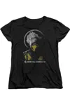 Gildan Mortal Kombat X Scorpion Bust Short Sleeve Womens Tee / T-shirt In Black