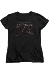 Gildan Mortal Kombat X Scorpion Lunge Short Sleeve Womens Tee / T-shirt In Black