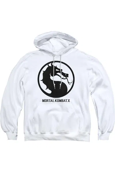 Gildan Mortal Kombat X Seal Adult Pull Over Hoodie / Hooded Sweatshirt In White
