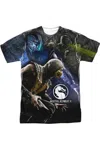 Gildan Mortal Kombat X Three Of A Kind Short Sleeve Adult Poly Crew Tee / T-shirt In White