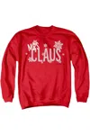 Gildan Mrs Claus This Christmas Unisex Adult Crewneck Sweatshirt Sweater In Red