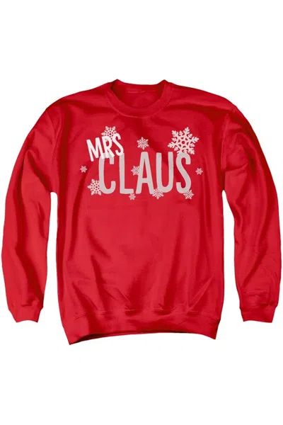 Gildan Mrs Claus This Christmas Unisex Adult Crewneck Sweatshirt Sweater In Red