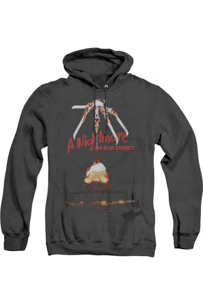Gildan Nightmare On Elm Street Alternate Poster Adult Heather Hoodie / Hooded Sweatshirt In Black