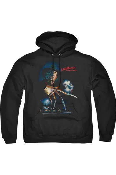 Gildan Nightmare On Elm Street Elm Street Poster Adult Pull Over Hoodie / Hooded Sweatshirt In Black