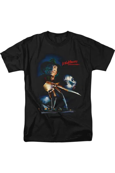 Gildan Nightmare On Elm Street Elm Street Poster Short Sleeve Adult Tall Tee / T-shirt In Black