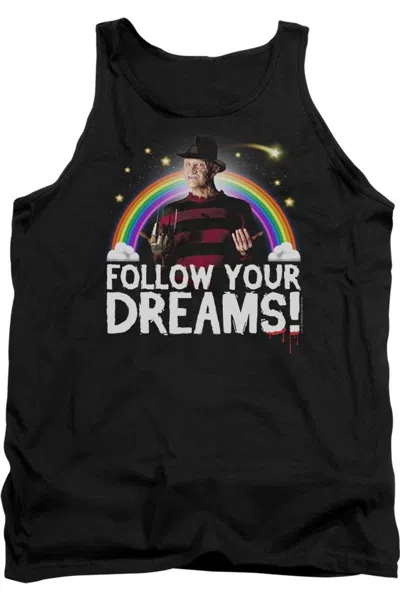 Gildan Nightmare On Elm Street Follow Your Dreams Adult Tank Top In Black