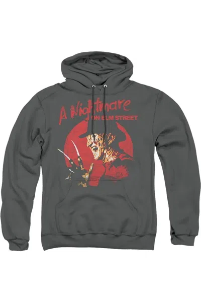 Gildan Nightmare On Elm Street Freddy Circle Adult Pull Over Hoodie / Hooded Sweatshirt In Pink