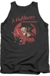 Gildan Nightmare On Elm Street Freddy Circle Adult Tank Top In Pink