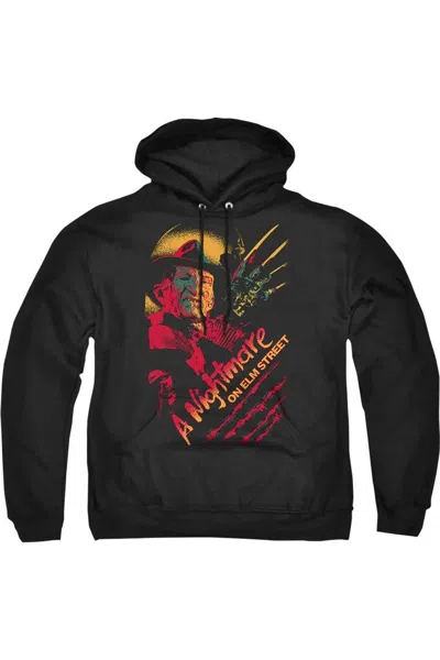Gildan Nightmare On Elm Street Freddy Claws Adult Pull Over Hoodie / Hooded Sweatshirt In Black