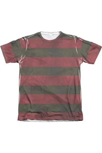 Gildan Nightmare On Elm Street Freddy Sweater Adult Poly/cotton Short Sleeve Tee / T-shirt In White