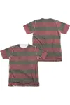 Gildan Nightmare On Elm Street Freddy Sweater (front/back Print) Adult Poly/cotton Short Sleeve Tee / T-shi In White