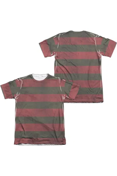 Gildan Nightmare On Elm Street Freddy Sweater (front/back Print) Adult Poly/cotton Short Sleeve Tee / T-shi In White