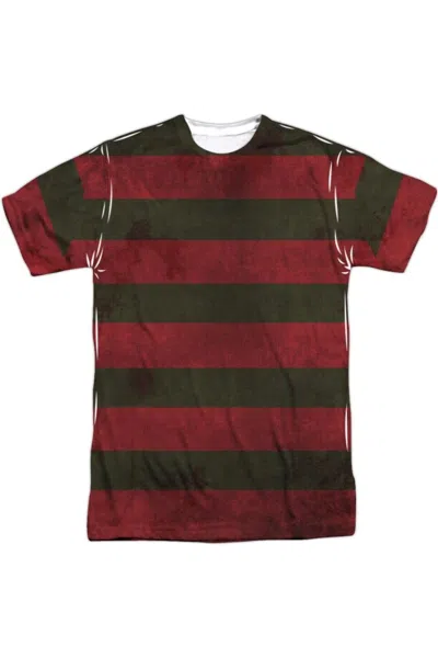 Gildan Nightmare On Elm Street Freddy Sweater Short Sleeve Adult Poly Crew Tee / T-shirt In White