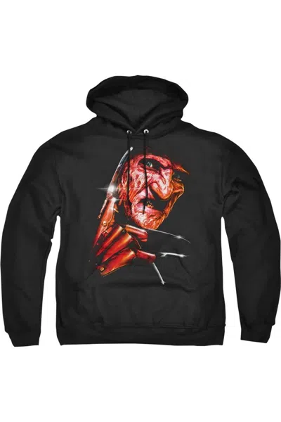 Gildan Nightmare On Elm Street Freddys Face Adult Pull Over Hoodie / Hooded Sweatshirt In Black