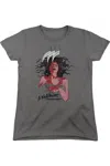 Gildan Nightmare On Elm Street Illustrated European Poster Short Sleeve Women´s Tee / T-shirt In Pink