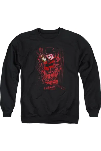 Gildan Nightmare On Elm Street One Two Freddy´s Coming For You Adult Crewneck Sweatshirt In Black