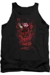 Gildan Nightmare On Elm Street One Two Freddy´s Coming For You Adult Tank Top In Black