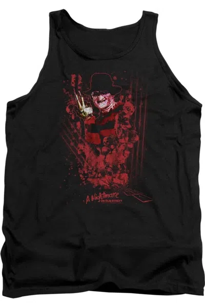 Gildan Nightmare On Elm Street One Two Freddy´s Coming For You Adult Tank Top In Black