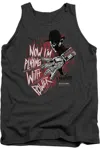 Gildan Nightmare On Elm Street Playing With Power Adult Tank Top In Pink