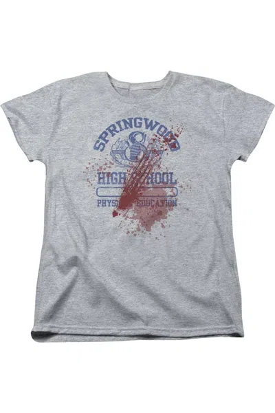 Gildan Nightmare On Elm Street Springwood High Victim Short Sleeve Womens Tee / T-shirt In Multi
