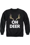 Gildan Oh Deer It´s Christmas Unisex Adult Crewneck Sweatshirt Sweater In Black