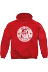Gildan Only Santa Can Judge Me This Christmas Unisex Adult Pullover Hoodie In Red