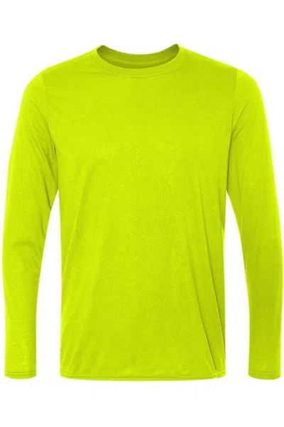 Gildan Performance Long Sleeve T-shirt In Green