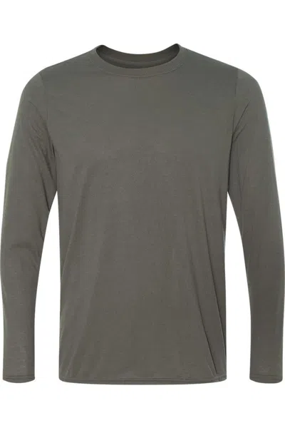 Gildan Performance Long Sleeve T-shirt In Green