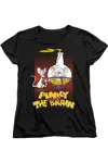 Gildan Pinky And The Brain Lab Flask Short Sleeve Women´s Tee / T-shirt In Black